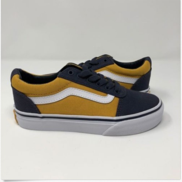 navy and yellow vans